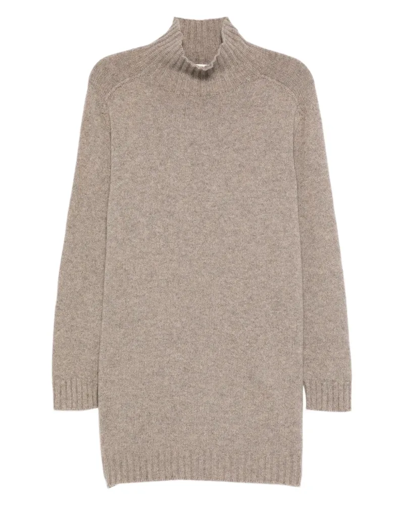 Eric Bompard Minikleid mit Stehkragen - Nude Nude