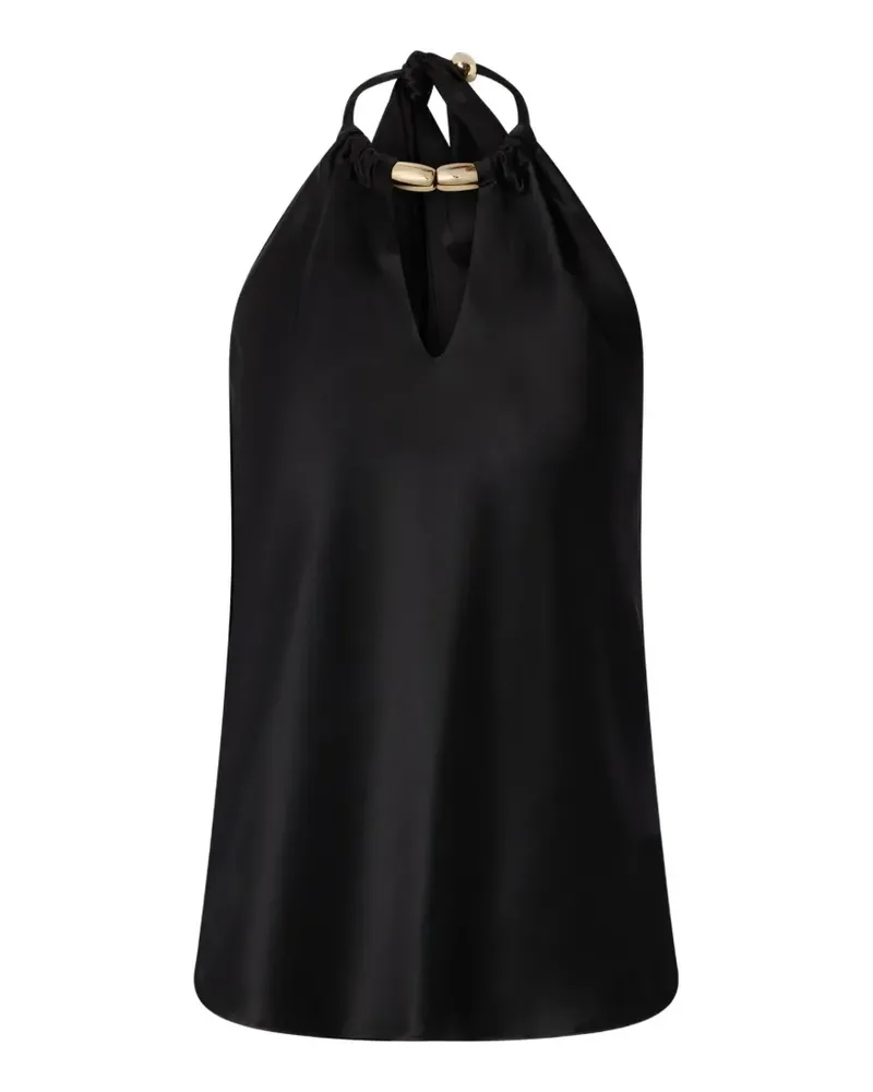 Pinko Neckholder-Bluse mit Schleife - Schwarz Schwarz