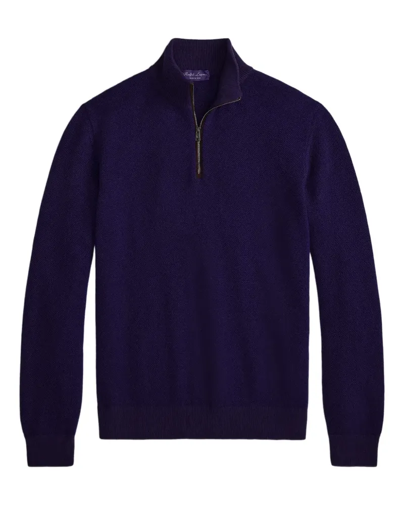 Ralph Lauren half-zip cashmere sweater - Blau Blau