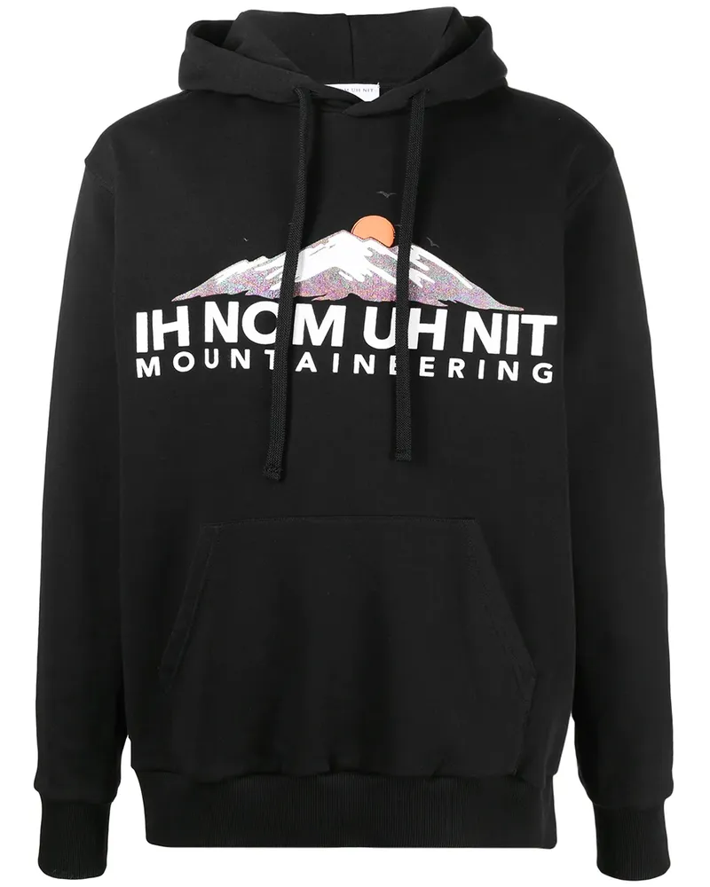 IH NOM UH NIT Hoodie mit Logo - Schwarz Schwarz