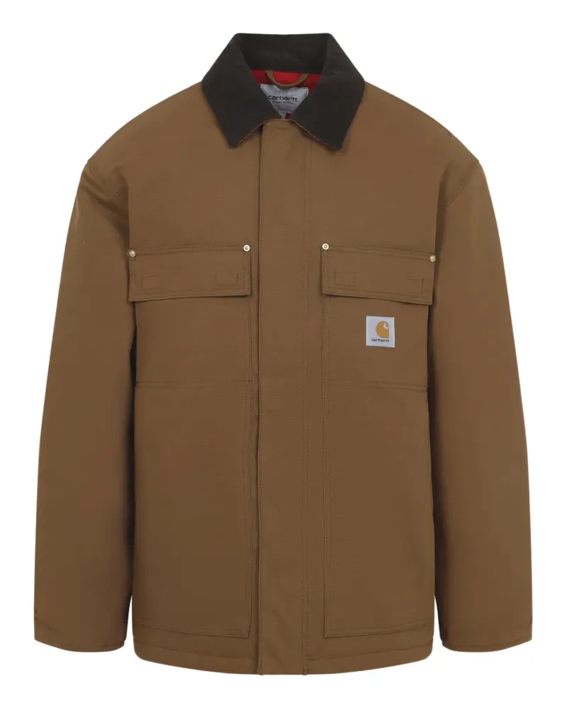 Carhartt WIP Clapton corduroy-collar jacket - Braun Braun