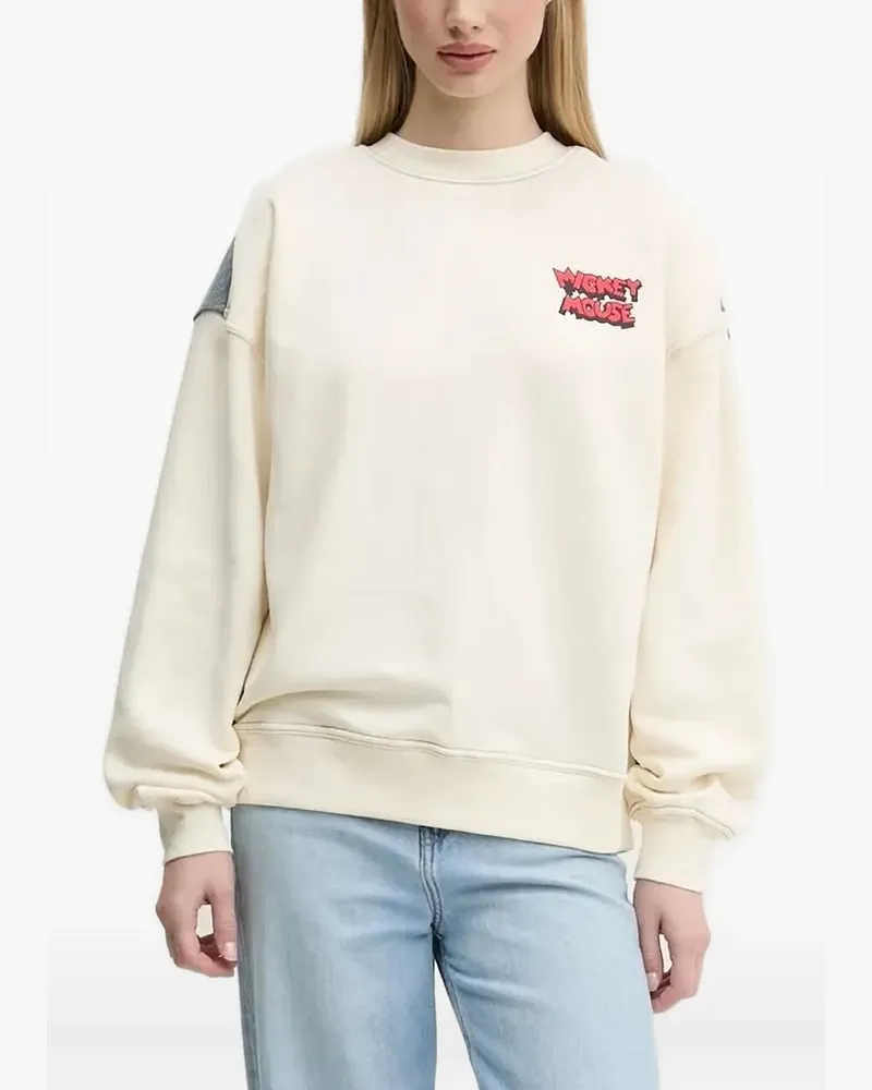 Desigual Sweatshirt mit grafischem Print - Weiß Weiß