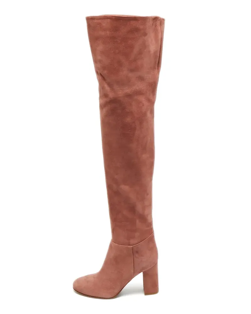 Le Silla Overknee-Stiefel aus Wildleder - Rosa Rosa