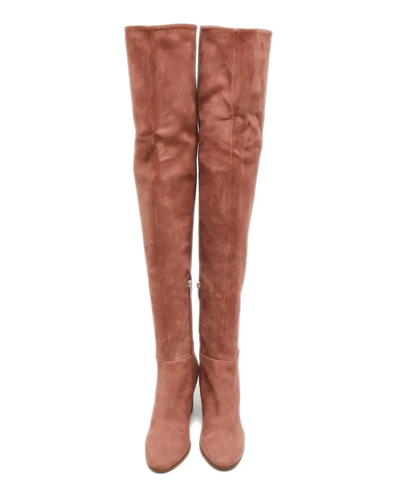 Le Silla over-the-knee suede boots - Rosa Rosa