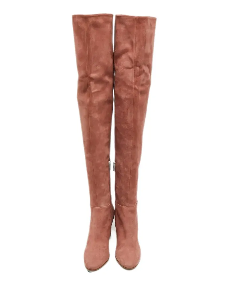 Le Silla over-the-knee suede boots - Rosa Rosa