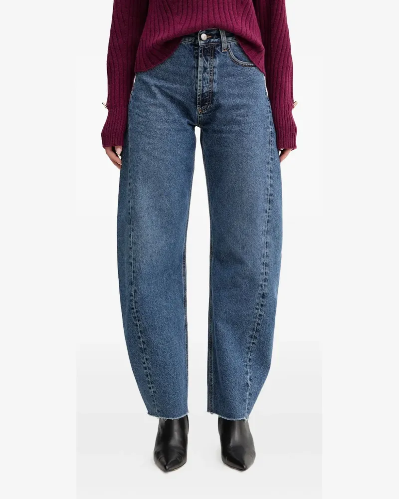 Simona Corsellini Jeans mit Ziernaht - Blau Blau