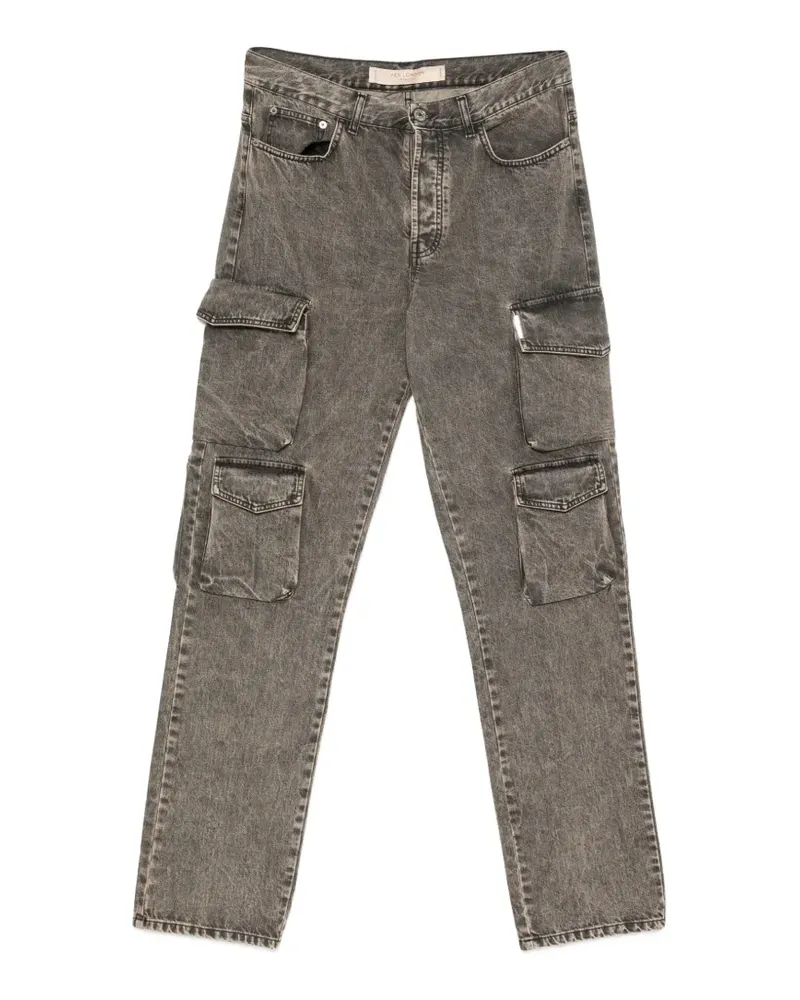 Yes London Klassische Cargohose - Schwarz Schwarz