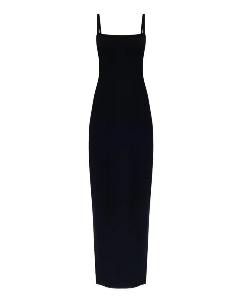 Dsquared2 square-neck slit maxi dress - Schwarz Schwarz