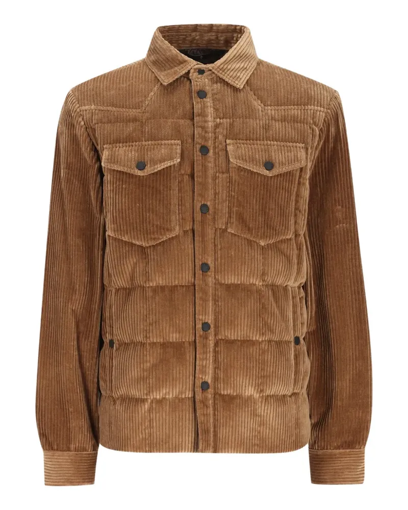 Moncler Gesteppte Cordjacke - Braun Braun