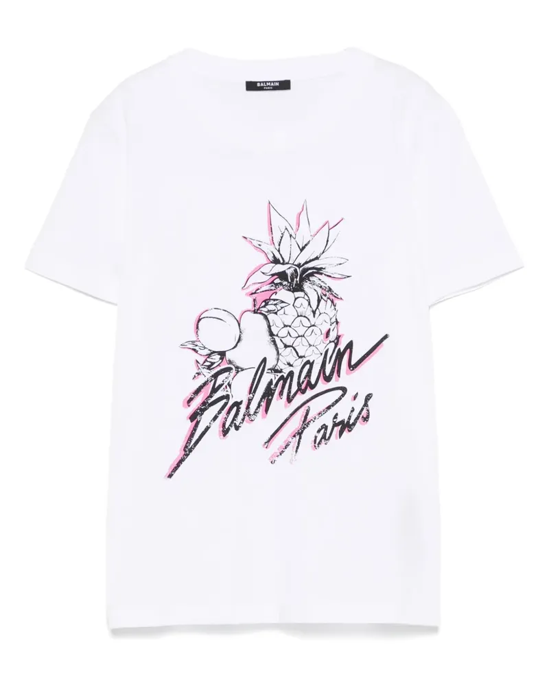 Balmain Klassisches T-Shirt - Weiß Weiß