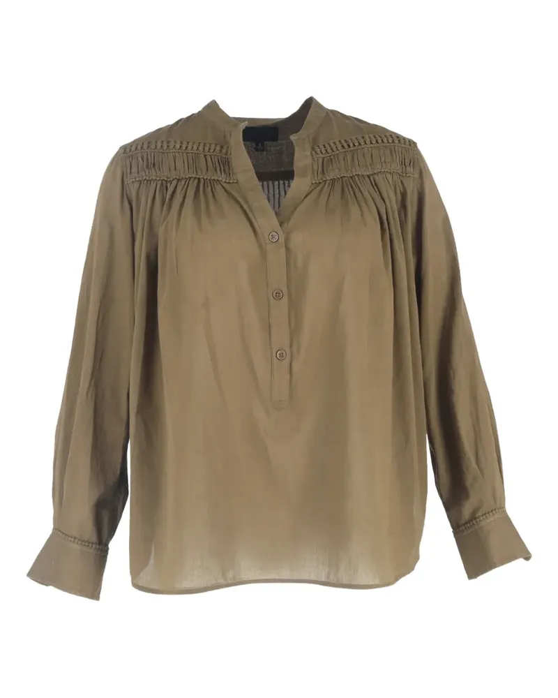 Nili Lotan Bluse mit Knopfverschluss - Grün Grün