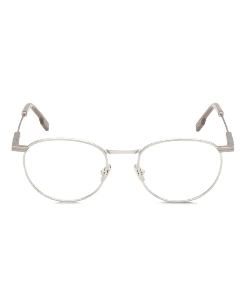 Ermenegildo Zegna Brille mit rundem Gestell - Silber Silber
