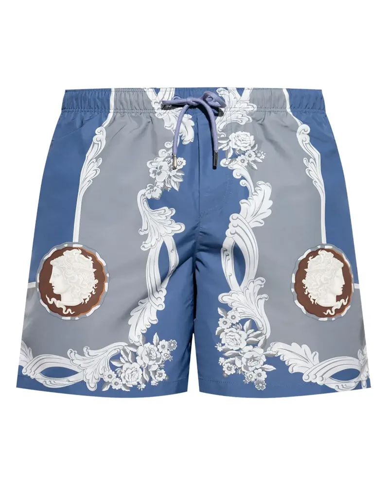 Versace Cameo Badeshorts - Blau Blau