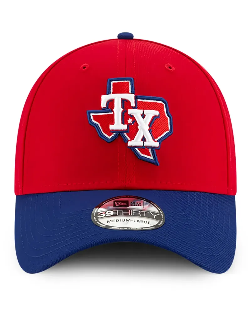 New Era 39THIRTY Texas Rangers Baseballkappe - Rot Rot