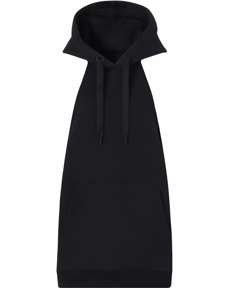 Burberry Kapuzenweste mit Location-Print - Schwarz Schwarz
