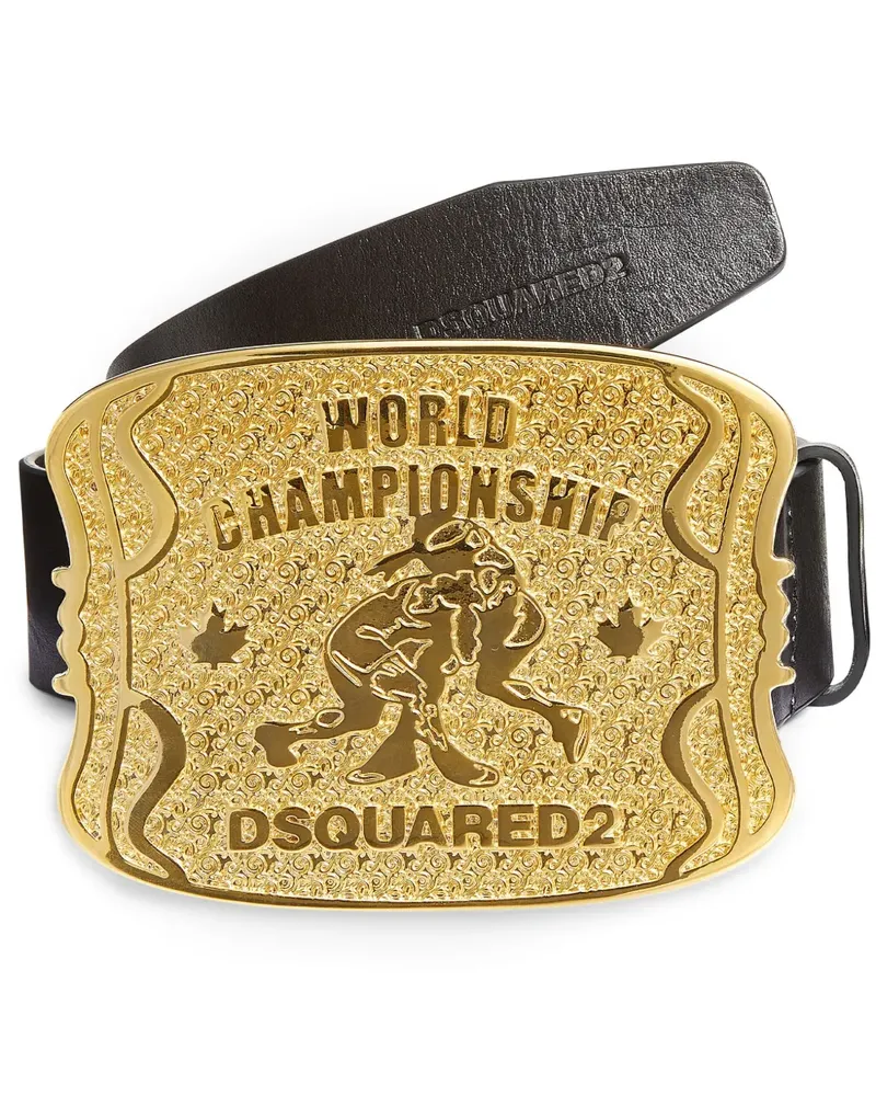 Dsquared2 Klassischer Gürtel - Schwarz Schwarz