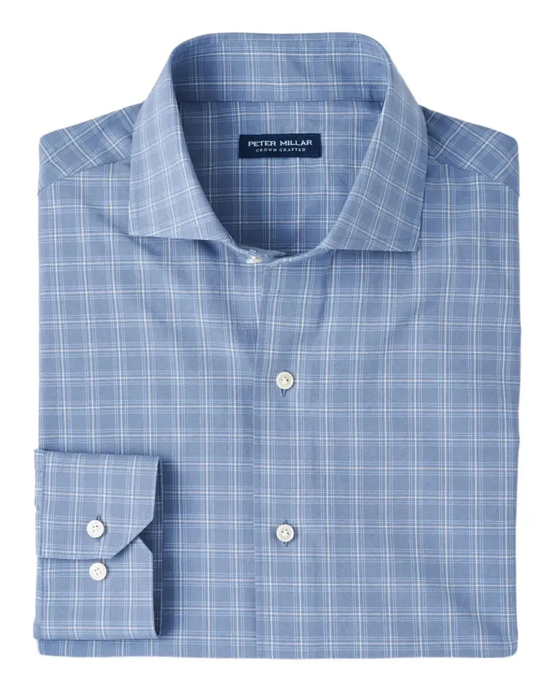Peter Millar Kariertes Reese Hemd - Blau Blau