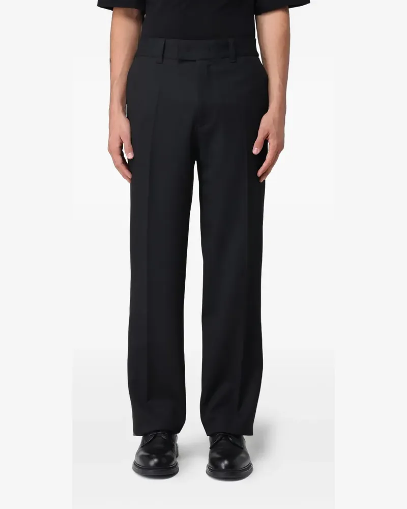 Paolo Pecora Milano pleated trousers - Schwarz Schwarz