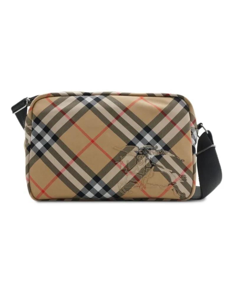 Burberry Kuriertasche mit Vintage-Check - Nude Nude