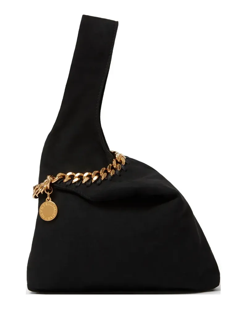 Stella McCartney Frayme Clutch mit Kette - Schwarz Schwarz