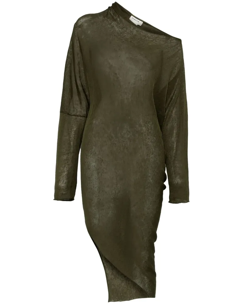 P.A.R.O.S.H. P.A.R.O H. Asymmetrisches Midikleid - Grün Grün