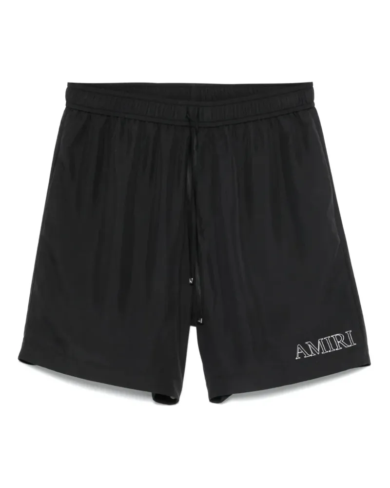 Amiri Shorts mit Logo-Stickerei - Schwarz Schwarz