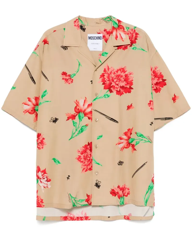 Moschino Hemd mit Print - Nude Nude
