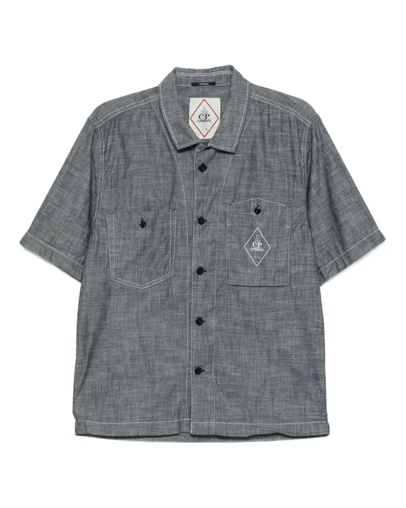 C.P. Company buttoned short-sleeve shirt - Grau Grau