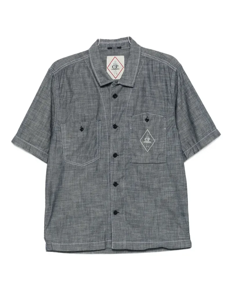 C.P. Company buttoned short-sleeve shirt - Grau Grau