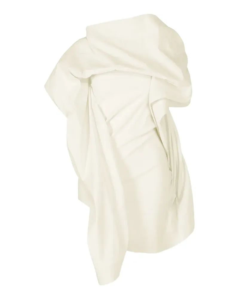 Issey Miyake draped asymmetric top - Nude Nude