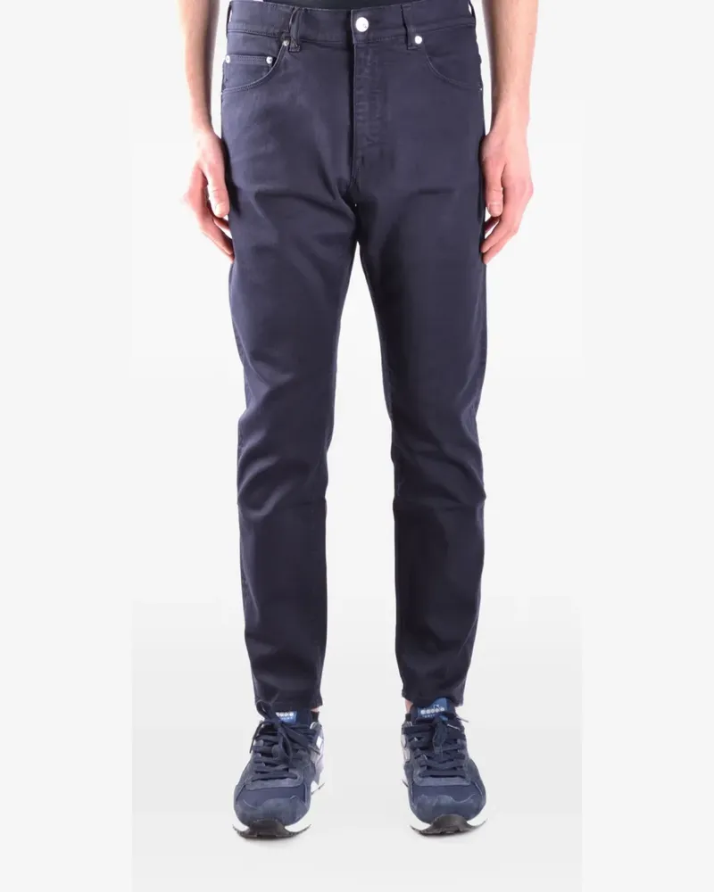 Paolo Pecora Milano Schmale Hose - Blau Blau
