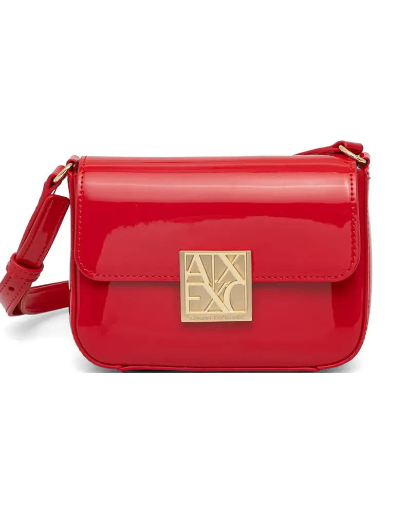 Armani Exchange Amy logo-plaque cross body mini bag - Rot Rot