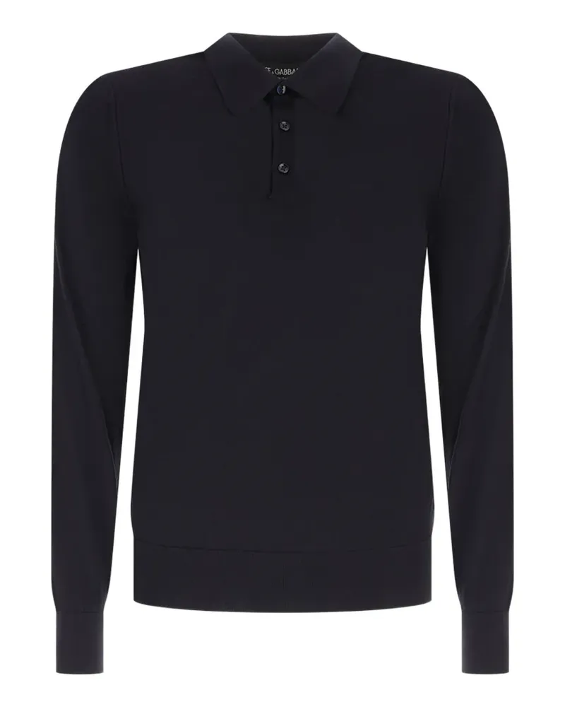 Dolce & Gabbana cashmere polo shirt - Blau Blau