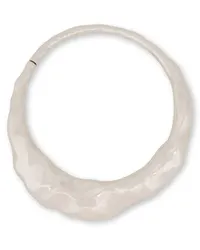 Alberta Ferretti Choker mit gehämmertem Design Silber