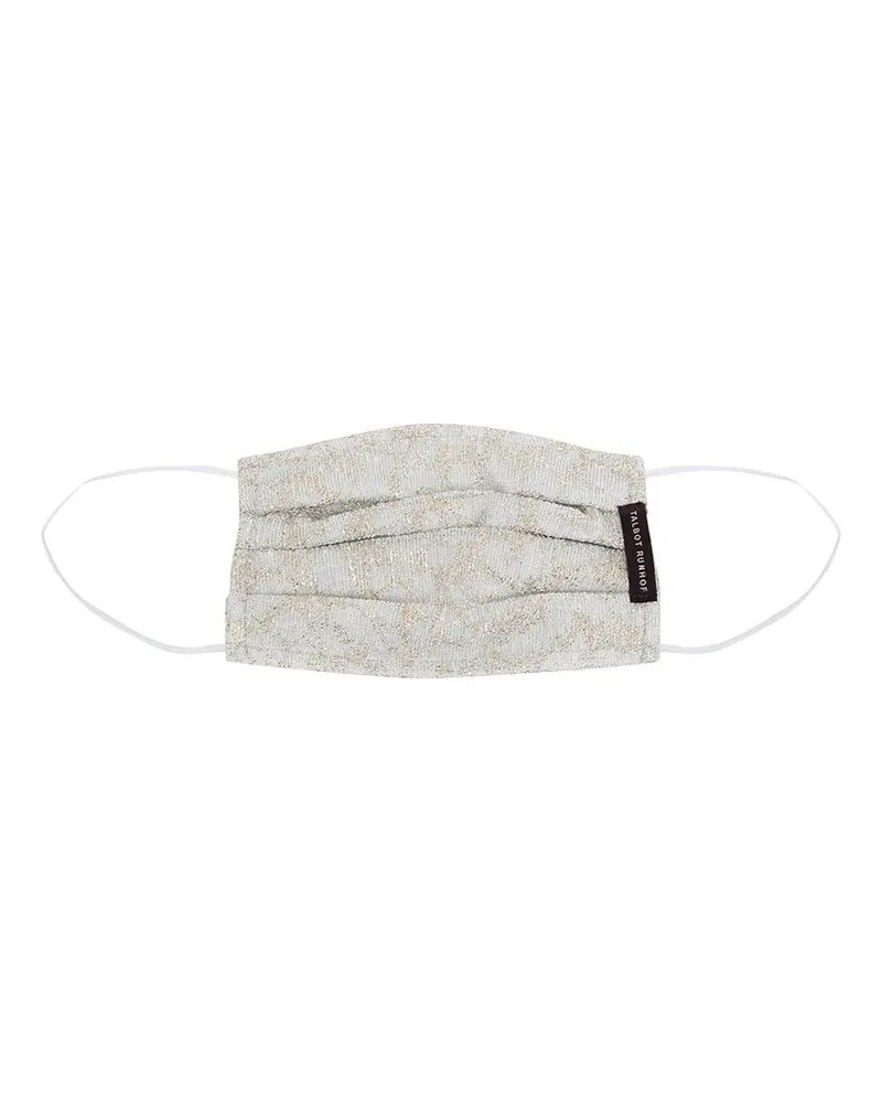 Talbot Runhof Mundschutz mit Muster - Silber Silber