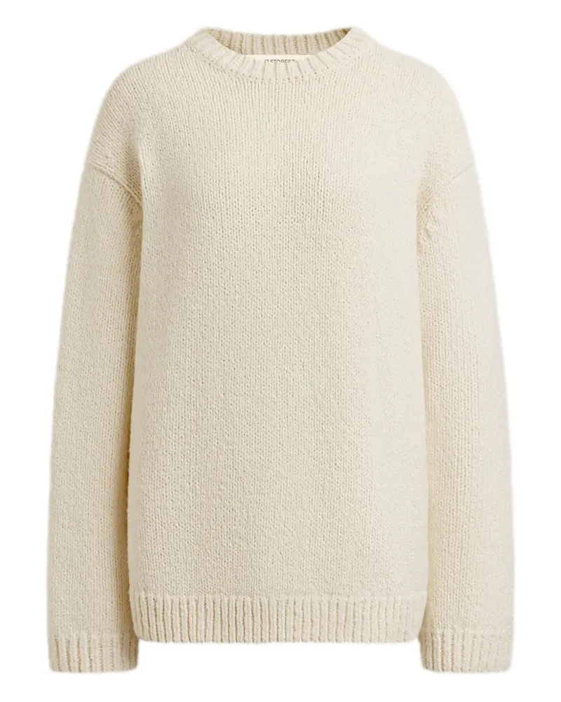12 STOREEZ Pullover mit Rundhalsausschnitt - Nude Nude