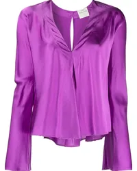 forte_forte Bluse aus Satin Violett