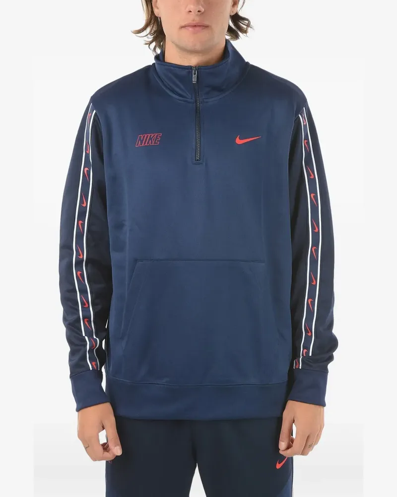 Nike Sportswear Repeat Pullover mit kurzem Reißverschluss - Blau Blau