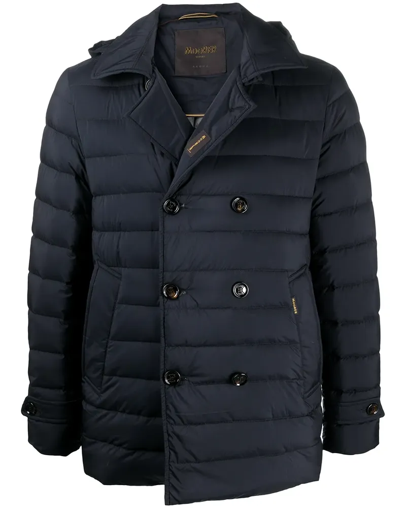 MOORER Daunenjacke mit Reißverschluss - Blau Blau