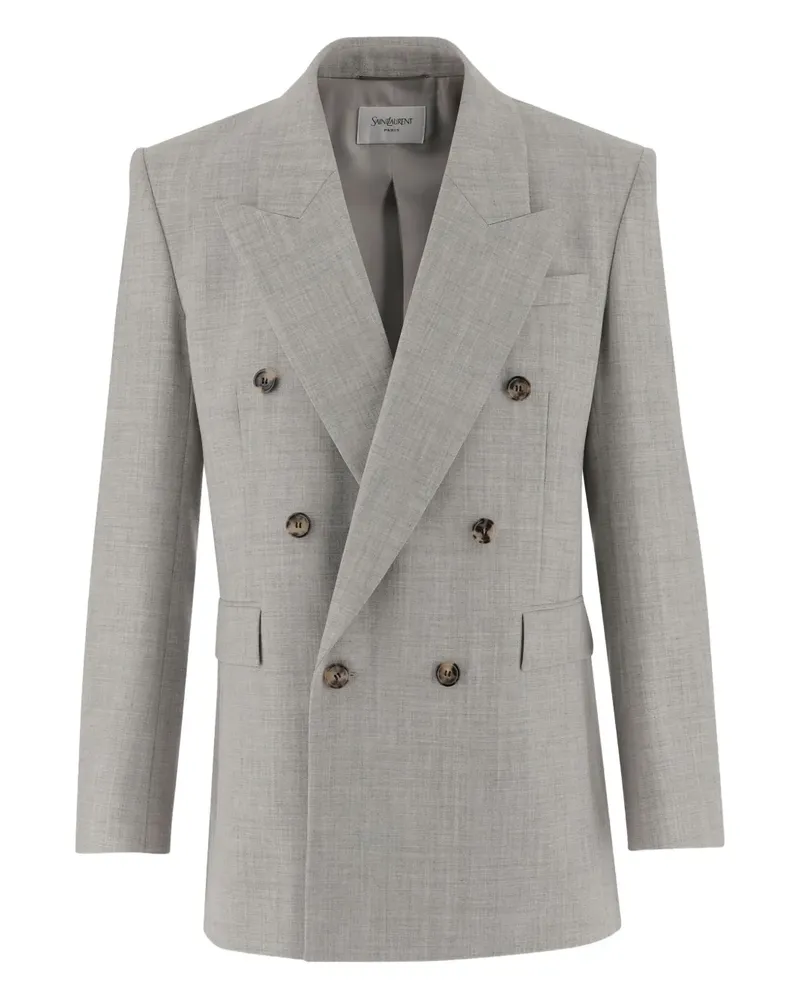 Saint Laurent Doppelreihiges Sakko - 9502 GREY 9502