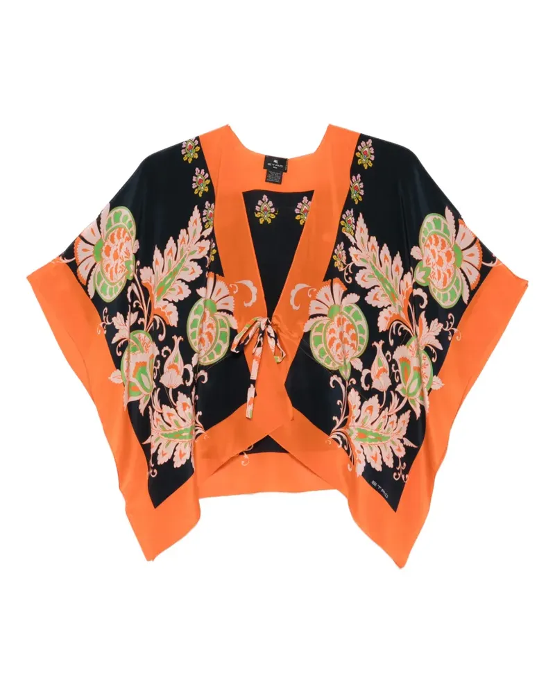 Etro Bluse mit Blumenmuster - Orange Orange