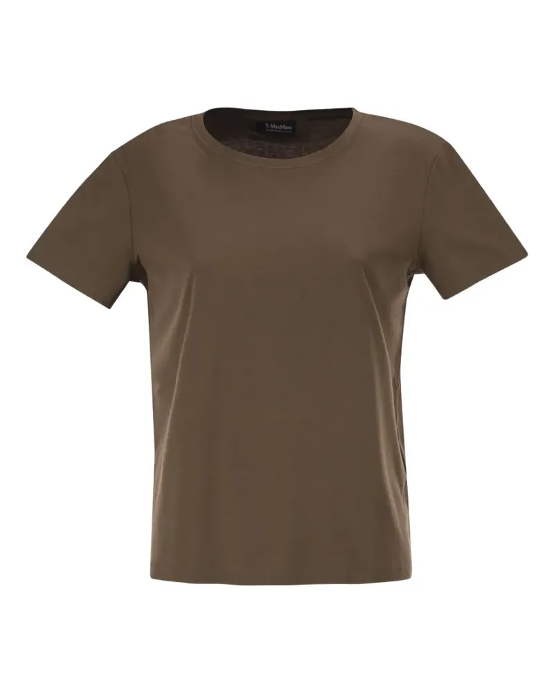 Max Mara Max Mara T-Shirt mit Stickerei - Braun Braun