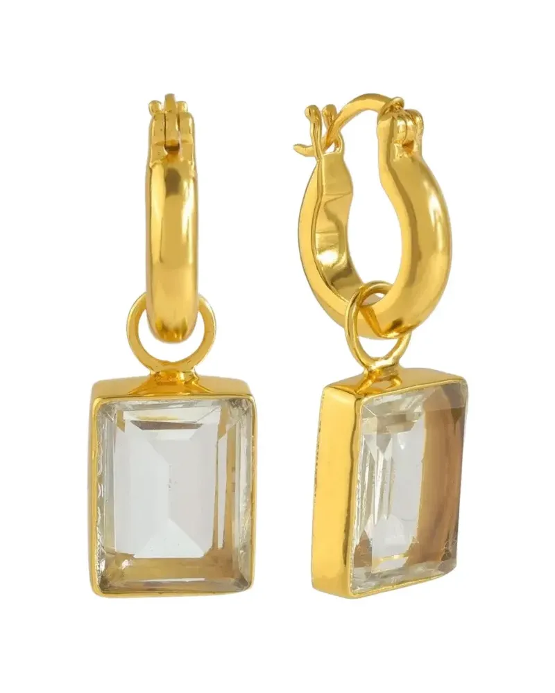 Shyla Sorrento crystal-embellished hoop earrings - Gold Gold