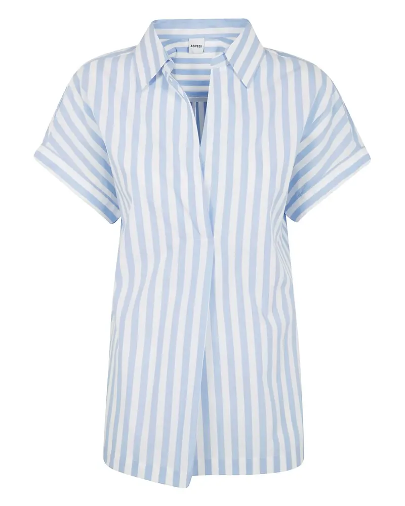 ASPESI Gestreifte Bluse - Blau Blau