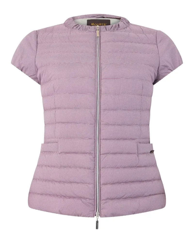 MOORER Kurzärmelige Steppjacke - Violett Violett