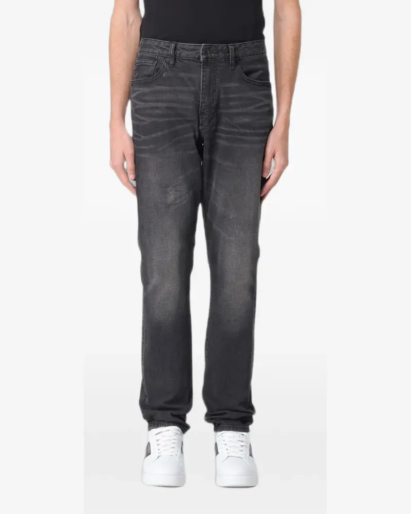 Armani Exchange belt-loop buttoned jeans - Grau Grau
