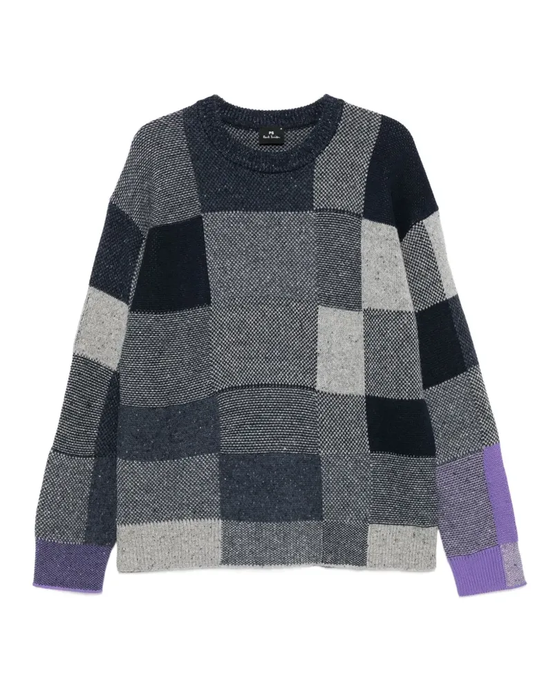 Paul Smith Pullover mit Patchwork-Einsätzen - Blau Blau
