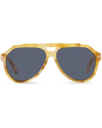 Dolce & Gabbana Lusso Sartoriale Pilotenbrille Gelb