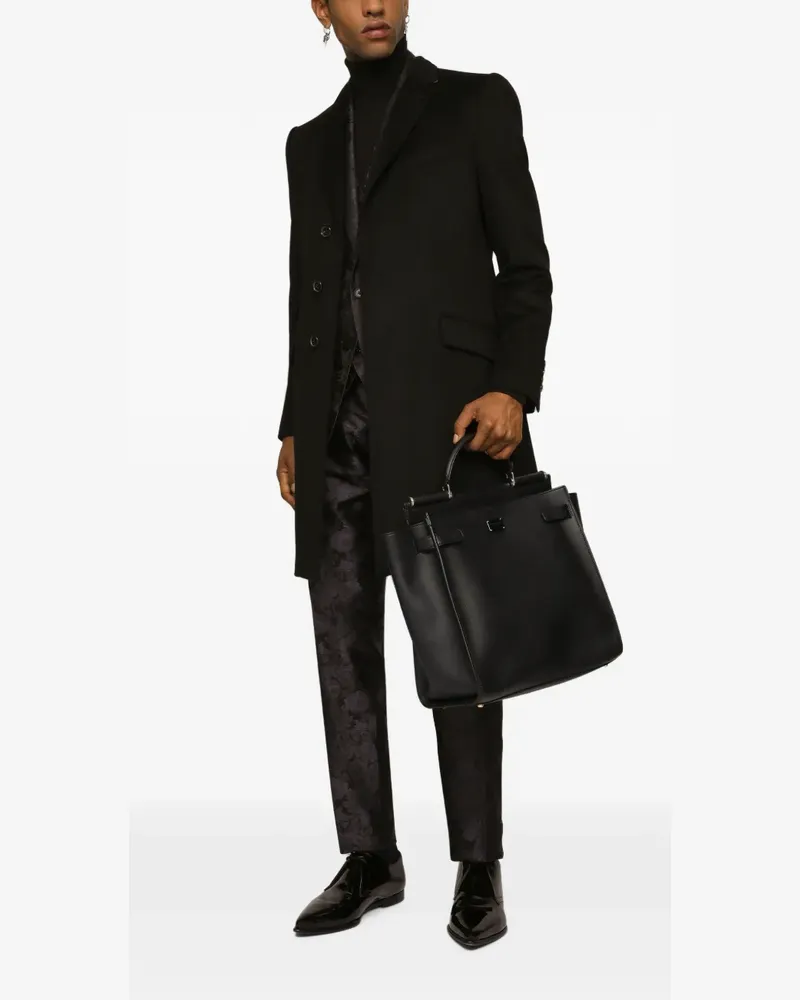 Dolce & Gabbana Weiche Sicily Tote Bag - Schwarz Schwarz
