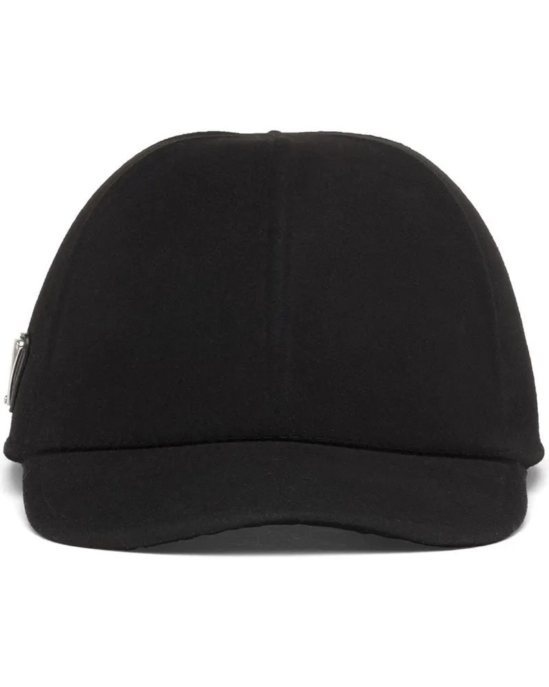 Prada Baseballkappe aus Wollfilz - Schwarz Schwarz